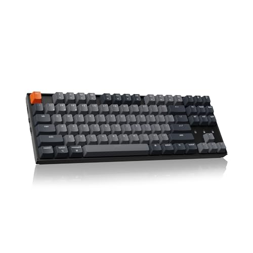 Keychron K8 Tenkeyless Wireless Mechanical Keyboard for Mac, White Backlight, Bluetooth, Multitasking, Type-C Wired Gaming Keyboard for Windows with Brown Switch by Keychron - Used condition - US$63.99