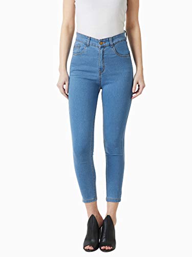 Image of Miss Chase Women's Skinny High Rise Cropped Stretchable Denim Jeans