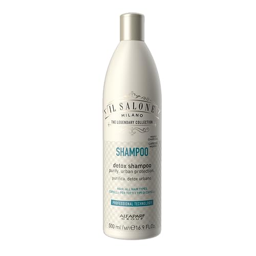 Il Salone Milano Professional Detox Shampoo for All Hair Types - Absorbs impurities, Detoxifies and Rebalances skin and hair - Premium Quality - 16.9 Fl. Oz. / 500ml