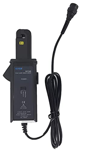 AC DC Clamp Current Sensor Probe ETCR007AD 0mA~50A Measurement Range Current Meter Tester with BNC Plug Output Interface