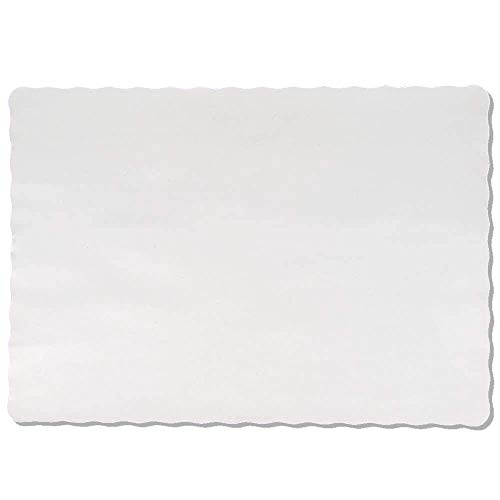Paper Placemats for Dining Table – Disposable Scalloped Edges Color Table Mats great for Parties and Christmas Table Decorations 10
