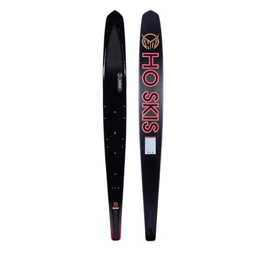 HO Carbon Omni Womens Slalom Waterskis Carbon/Pink 63in