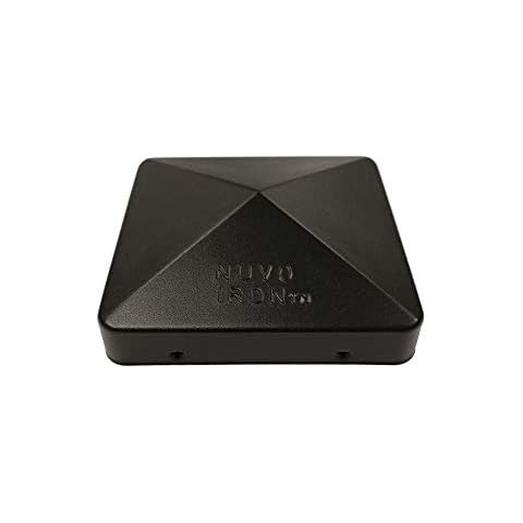 Nuvo Iron US-PCP12BLK US-6x6 Eazy Pyramid Cap, 6" x 6" (Fits Over 6” x 6” Nominal USA retailers Square Posts), Black (Pack of 1) Cover