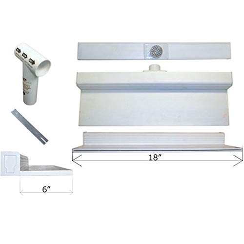 CUSTOM MOLDED PRODUCTS INC CMP 25577-180-000 Natural Wonders 18'' Waterfall 6'' Lip Back Port White