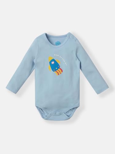 Image of Nautinati Baby Girls 100% Cotton Graphic Printed Pack of 2 Bodysuits /Onsies | Age 0-2 Years