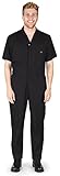 NATURAL WORKWEAR - Mens Short Sleeve Coverall, Black 38874-XXXX-Large