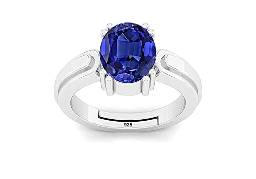 Bague saphir bleu véritable non traité pour éviter les contrefaçons - 5