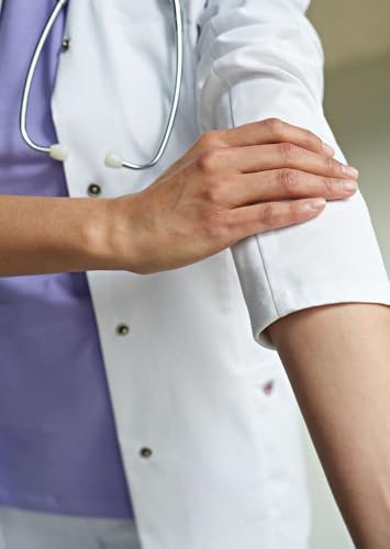 BP 1746-684-21- Arztkittel für Frauen, Langarm mit Stretcheinsätzen, 200,00 g/m² Stoffmischung mit Stretch, weiß, 42n – Bild 3