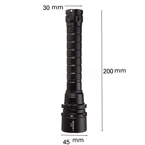 Allpen Waterproof 50000Lm 3Xt6 Led Scuba Diving Flashlight Underwater 100M Torch Without Battery #TOP3