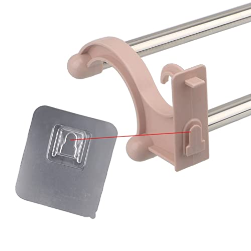 Barre de serviette de salle de bain double en aluminium et acier pliable