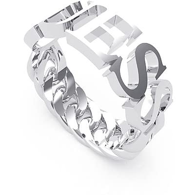 Anello donna con logo lungo la fascia 'a star is born' - JUBR70023JW