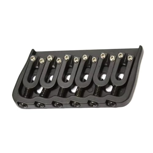 Pont fixe pour guitare électrique 7 cordes straight - Chevalet de remplacement noir