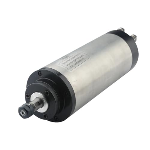 Spindle motor ER11 Spindle 1.5KW Water-Cooled 220V 380V ER11 Collet 4 Bearings Spindle Motor Milling Machine Woodworking(DC380V,1.5kw ER11)