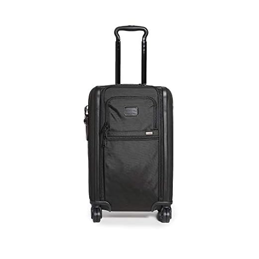 TUMI Men's Tumi Alpha International Expandable Carry On Suitcase, Black, One Size