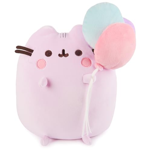 GUND Pusheen - Peluche Squisheen del 15 Aniversario, Peluche de Peluche Coleccionable, para niños de 8 años en adelante, Rosa, 9.5 Pulgadas