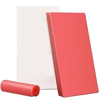 Dental BasePlate Wachs 20pcs, Rosa Kieferorthopädie-Wachsblatt für Labormodellierung Guss, Red Utility Prothesenwachs
