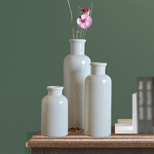 Vase céramique blanche vintage pour sublimer une fleur séchée
