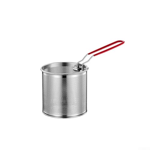 Corbeille à pâtes en acier inoxydable compatible avec les casseroles et les marmites pour cuisson à la vapeur, poignée amovible, convient aux casseroles et marmites de taille moyenne pour une