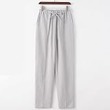 Générique Pantalon de Tai-Chi Arts Martiaux Costume Qi Gong Vêtements Traditionnels Chinois Homme Femme Arts Martiaux Costume Pantalon en Coton Et Lin,Noir,M