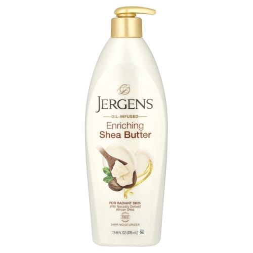 Jergens Shea Butter 16.8 Ounce Pump (498ml) (2 Pack)