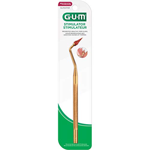 GUM - 600RQA Stimulator Permanent Handle with Rubber Tip