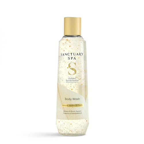 Sanctuary Spa Golden Sandalwood Body Wash, Body Care, Shower, Body Wash, Shower Gel Vegan and Cruelty Free 60ml