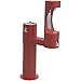 Bi-Level Pedestal Ftn W/Lower Bf, Ada , Red