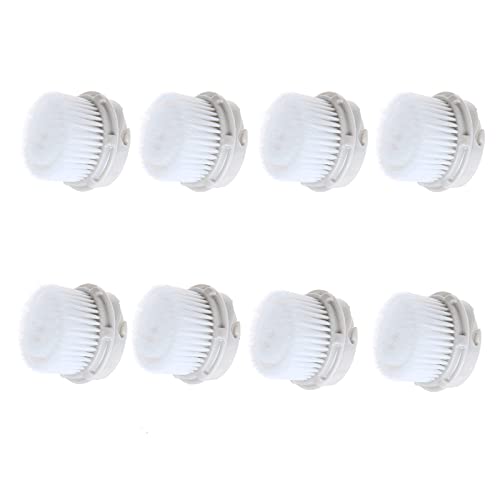 Facial Cleansing Brush Heads with Luxe Cashmere, Replacement Facial Cleansing Brush Heads, Exfoliator Facial Brush Heads, Super Soft, for Sensitive, Delicate and Dry Skins (8Pack)