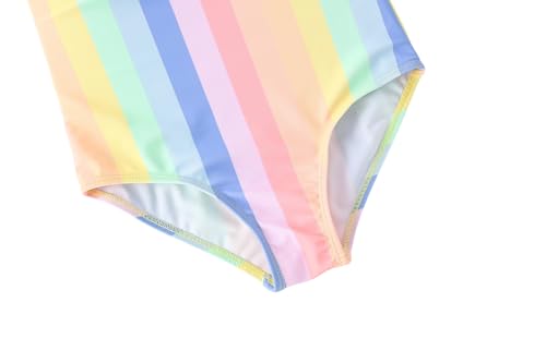 Image of Toddler Swimsuit Girl One Piece Rash Guard Tankini Bathing Suit Little Girls Sleeveless Quick Dry Swimwear 4-8 Years