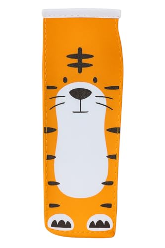 Estojo Escolar Garrafa de Leite com Estampa de Animais Kawaii – PVC Resistente, 20x6cm – Para Crianças e Adolescentes.