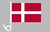  Auto-Fahne: Dänemark - HOCHQUALITÄT