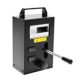 Hydraulic Heat Press Machine with Dual Heating Plates, 400℉ Max Temperature & 2-4T Pressure, 800W Tablet Press Machine with Digital Display for Flower Pressing, Portable Hot Press for DIY, Crafting