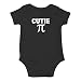 Crazy Bros Tees Cutie Pie - Math Parody Funny Cute Novelty Infant One-Piece Baby Bodysuit (6 Months, Black)