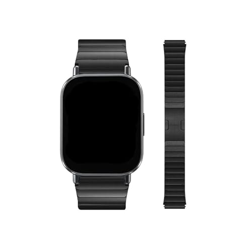 [LOKLNEYK] 22mm�����\�����X�e�����X�|�o���h�ɓK������Redmi Watch 5 Lite/Active(Black,For Redmi Watch 5 Active)