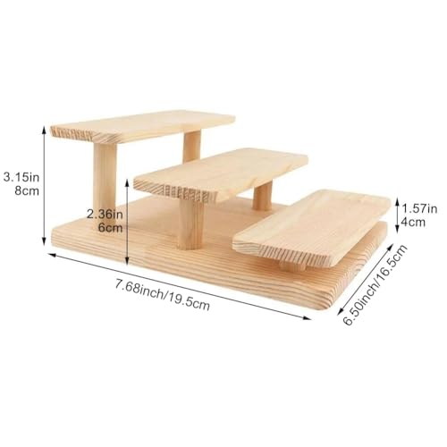 Estante para gafas con base estable de madera y exhibición vertical 8