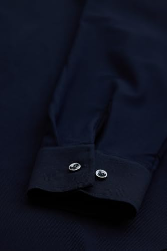 Image of SNITCH PSF Mens Shirts | Slim Fit Design | Poly Blend Fabric, Classic Spread Collar & Full Sleeves, Versatile for Casual & Formal Wear
