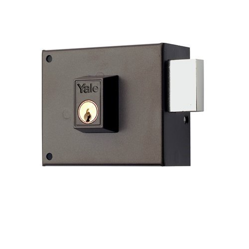 Yale, 124R100DHP, Cerradura de Sobreponer Estándar, Hierro Pintado, 100 mm, 124 / Derecha