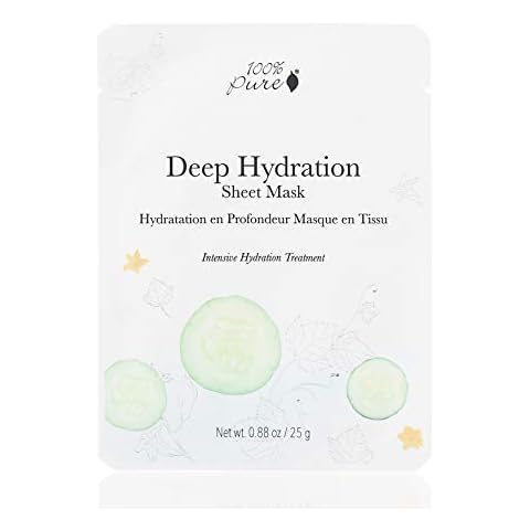 100% PURE PC, Collagen Face Mask with Vitamin C, Hyaluronic Acid, Anti-Wrinkle Skin Cover