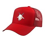 Disney Zootopia Gazelle Cute Kawaii Big Face Costume Trucker Hat with Adjustable Mesh Back, Red