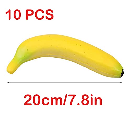10 Stück Künstliche Lebensechte Banane Deko Gefälschte künstliche Bananen-dekorative Frucht Gefälschte Früchte für… – Bild 3