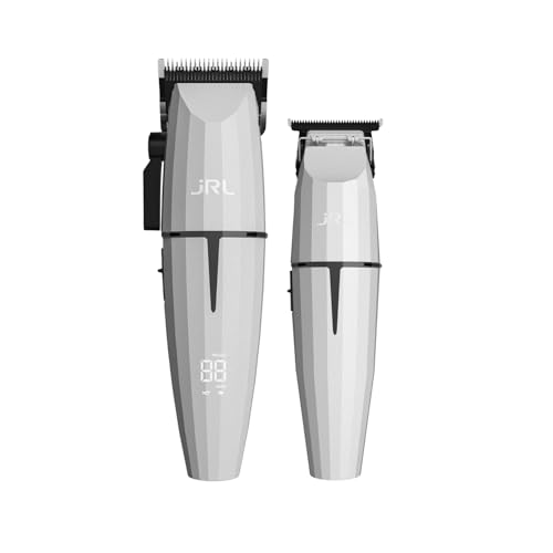JRL Onyx Ghost Collection #1 | Onyx 2020C-B Clipper & Onyx 2020T-B Trimmer | Pack Especial de Máquinas de Corte Inalámbricas | Color Blanco