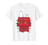 Peanuts Snoopy Doghouse Christmas Lights T-Shirt