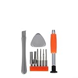 Vástago magnético y construcción de larga duración: construcción de metal de calidad con puntas magnéticas que ayuda a mantener los tornillos en su lugar reduciendo la pérdida durante las reparaciones, mientras que el mango cómodo proporciona control y rendimiento duradero para un uso frecuente
