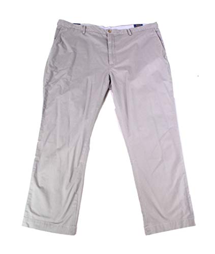 Ralph Lauren Mens Stretch Twill Casual Chino Pants, Grey, 46 BigW x 34L