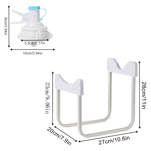 Support pour bouteille d'eau de 5 gallons avec buse de distribution antidérapant - 5