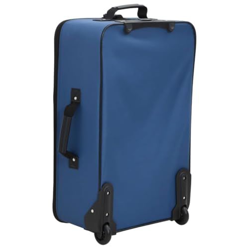 Vidaxl Set Valigie Da Viaggio 5 Pz Blu In Tessuto - 10