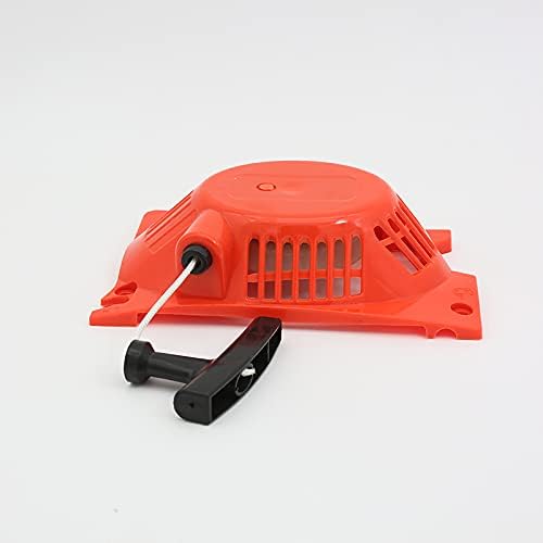 Miniatura 5 de Motosierra de repuesto fácil de arrancar con dos poleas de arranque de retroceso de resorte, compatible con 4500 5200 5800 45cc 52cc 58cc piezas de