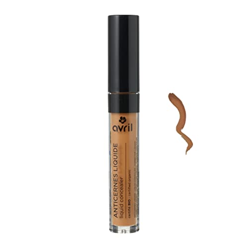 Abril - Corrector líquido orgánico - Textura opaco - Líquido y fácil de aplicar - 99,5% de origen natural - Certificado orgánico Ecocert - Hecho en Italia - 3 ml