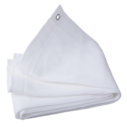 White 80% Shade Net with Grommets - Durable Sun Sail
