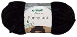 empf. Nadelstärke 5-6 mm Gründl Funny 100g Softgarn aus 100% Polyester (17 Schwarz)